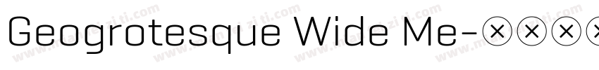 Geogrotesque Wide Me字体转换